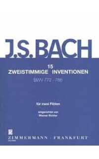 bach j.s. - invenciones a 2 partes bwv772-786 -2 flautas